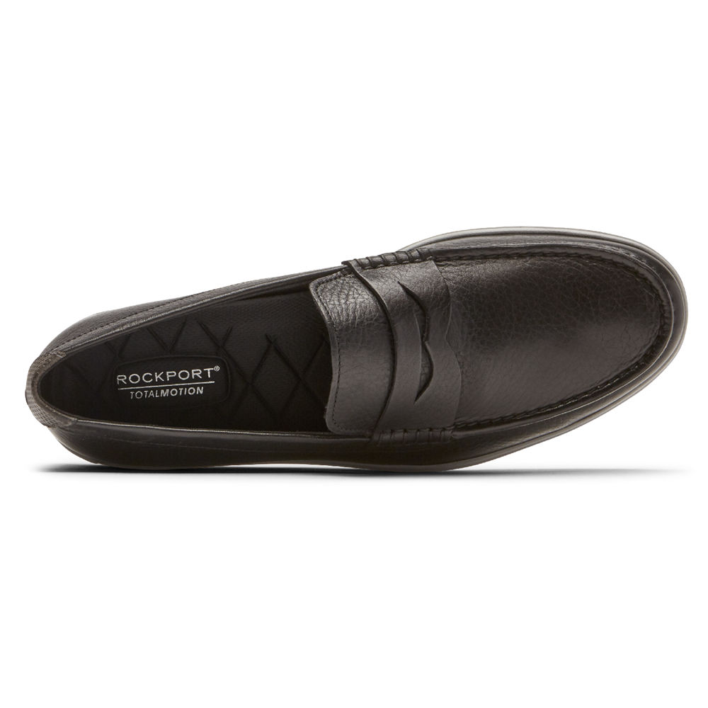 Mocassins Rockport Homem Pretas - Total Motion Lite Penny - 59678AGSN